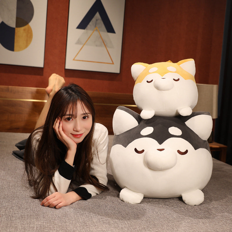 Chonky Cheerful Shiba Inu Squad Plushies - Kawaiies - Adorable - Cute - Plushies - Plush - Kawaii