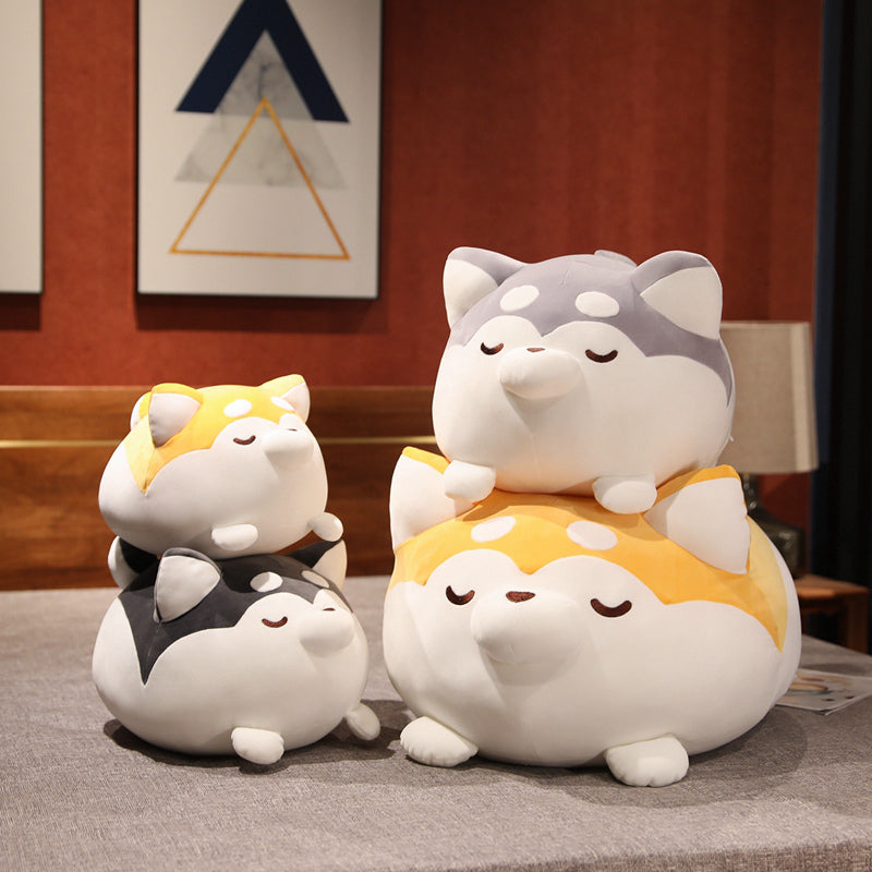 Chonky Cheerful Shiba Inu Squad Plushies - Kawaiies - Adorable - Cute - Plushies - Plush - Kawaii