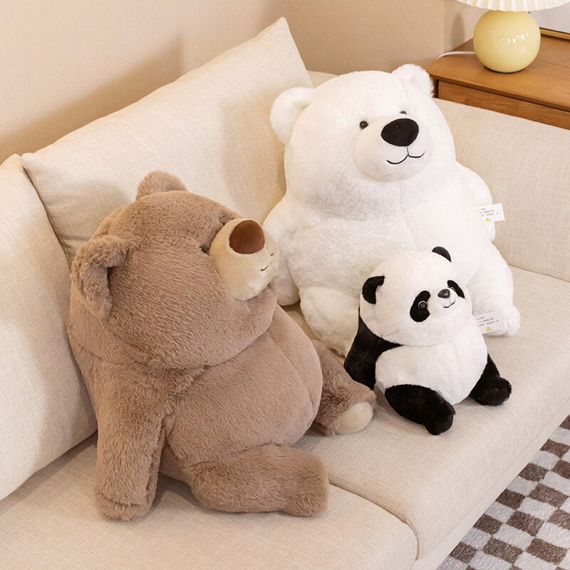 Chonky Fat Bear Panda Polar Bear Plushies - Kawaiies - Adorable - Cute - Plushies - Plush - Kawaii