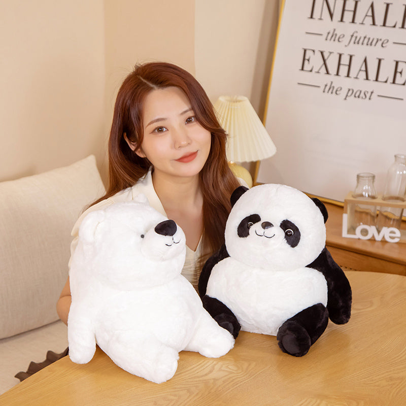 Chonky Fat Bear Panda Polar Bear Plushies - Kawaiies - Adorable - Cute - Plushies - Plush - Kawaii