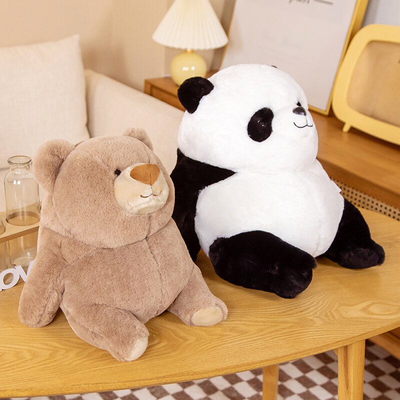 Chonky Fat Bear Panda Polar Bear Plushies - Kawaiies - Adorable - Cute - Plushies - Plush - Kawaii