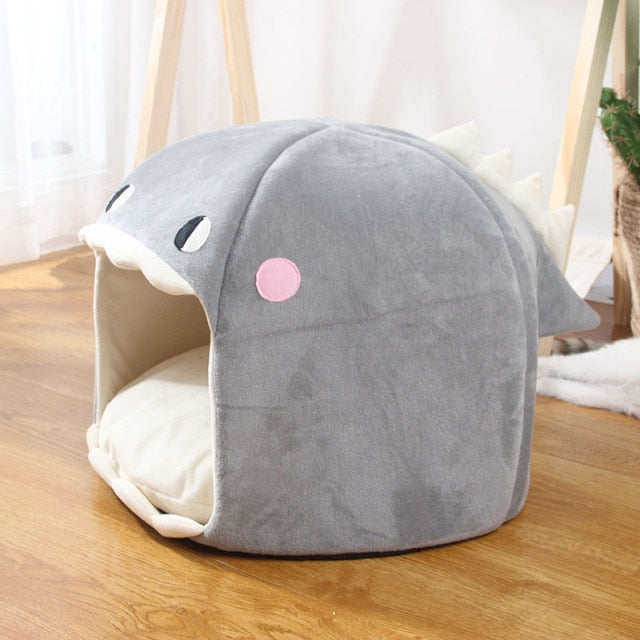 Chonky Kawaii Dinosaur Cave Cat Dog Bed - Kawaiies - Adorable - Cute - Plushies - Plush - Kawaii