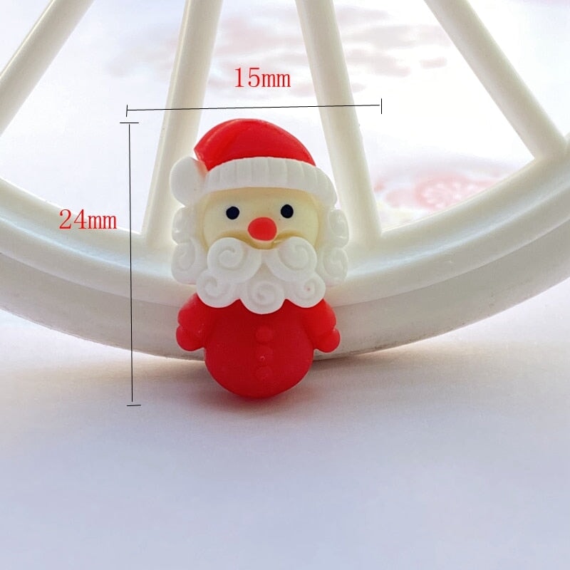 Christmas 12 Piece DIY Resin Decoration Accessories - Kawaiies - Adorable - Cute - Plushies - Plush - Kawaii