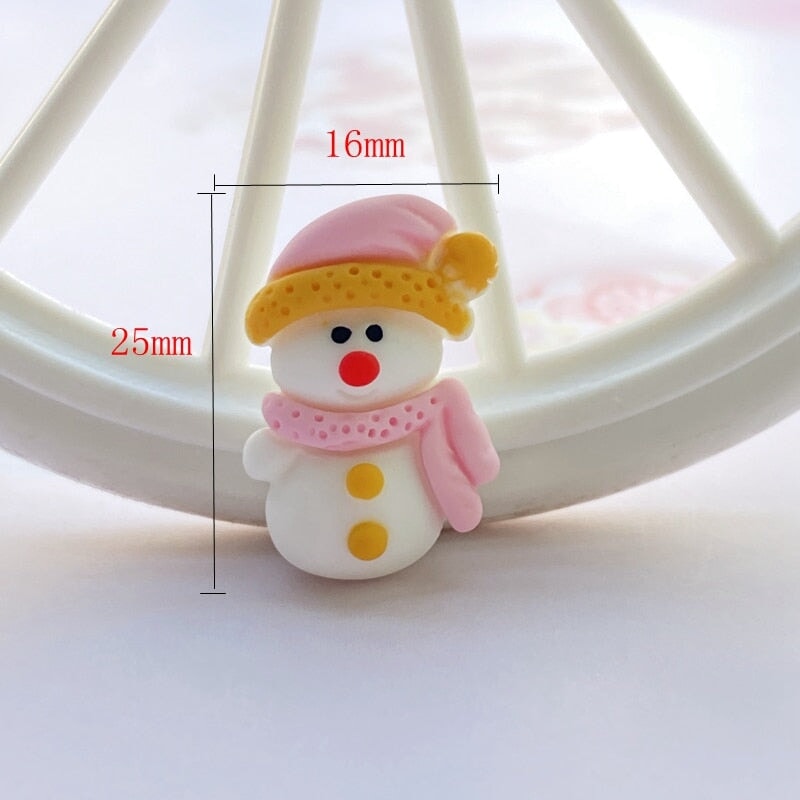 Christmas 12 Piece DIY Resin Decoration Accessories - Kawaiies - Adorable - Cute - Plushies - Plush - Kawaii