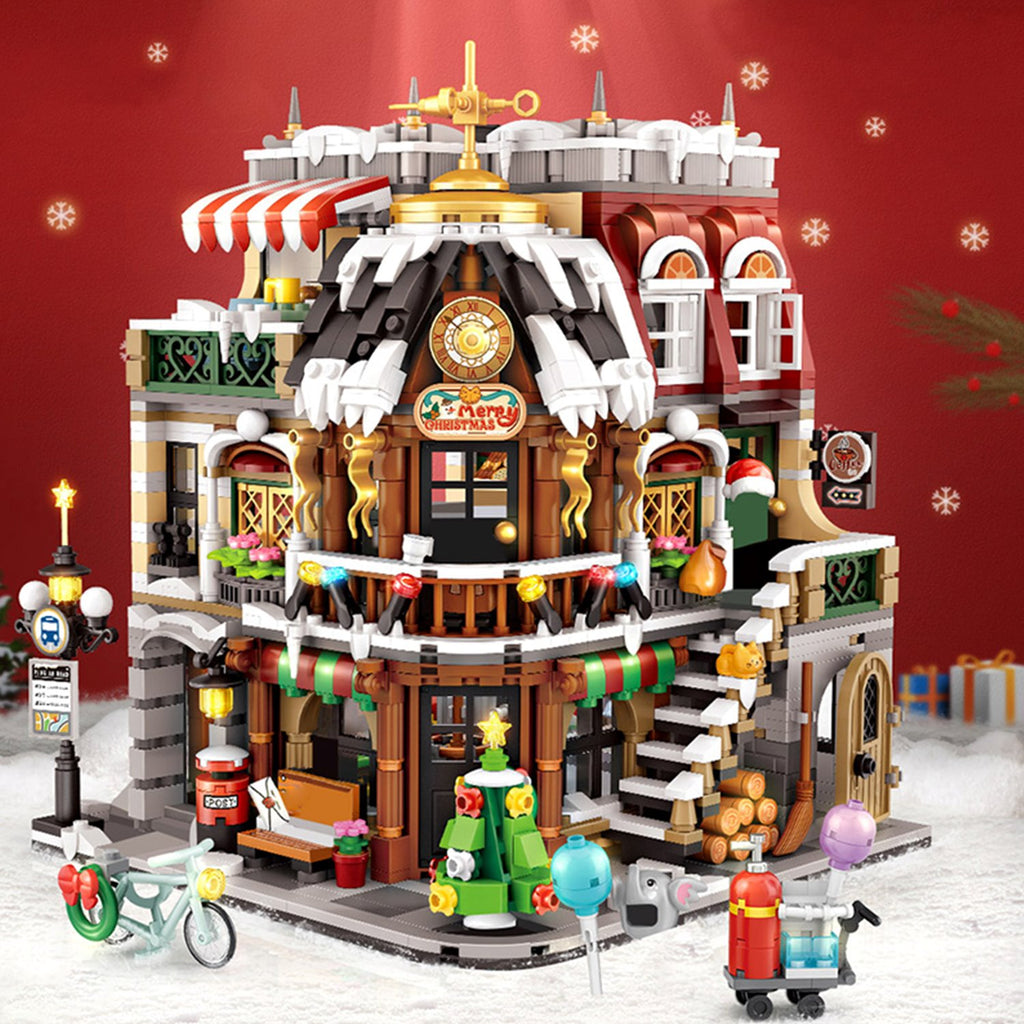 Christmas Cafe Shop Nano Building Block - Kawaiies - Adorable - Cute - Plushies - Plush - Kawaii