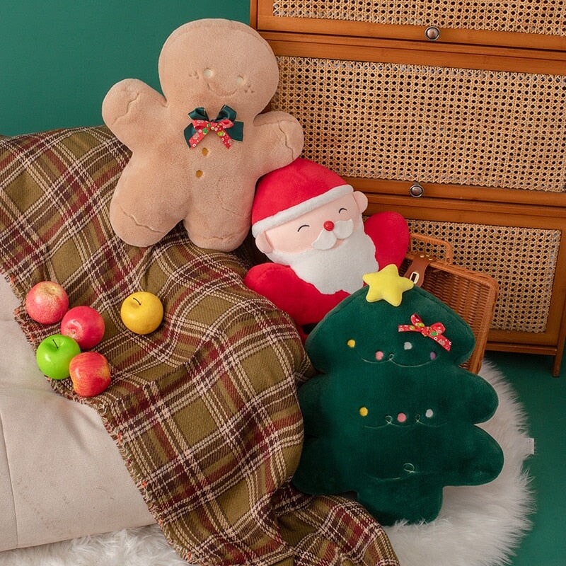 Christmas Gingerbread Santa Tree Plushie Collection - Kawaiies - Adorable - Cute - Plushies - Plush - Kawaii