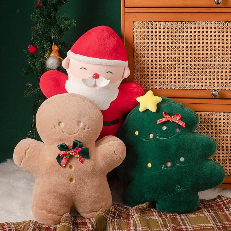 Christmas Gingerbread Santa Tree Plushie Collection - Kawaiies - Adorable - Cute - Plushies - Plush - Kawaii