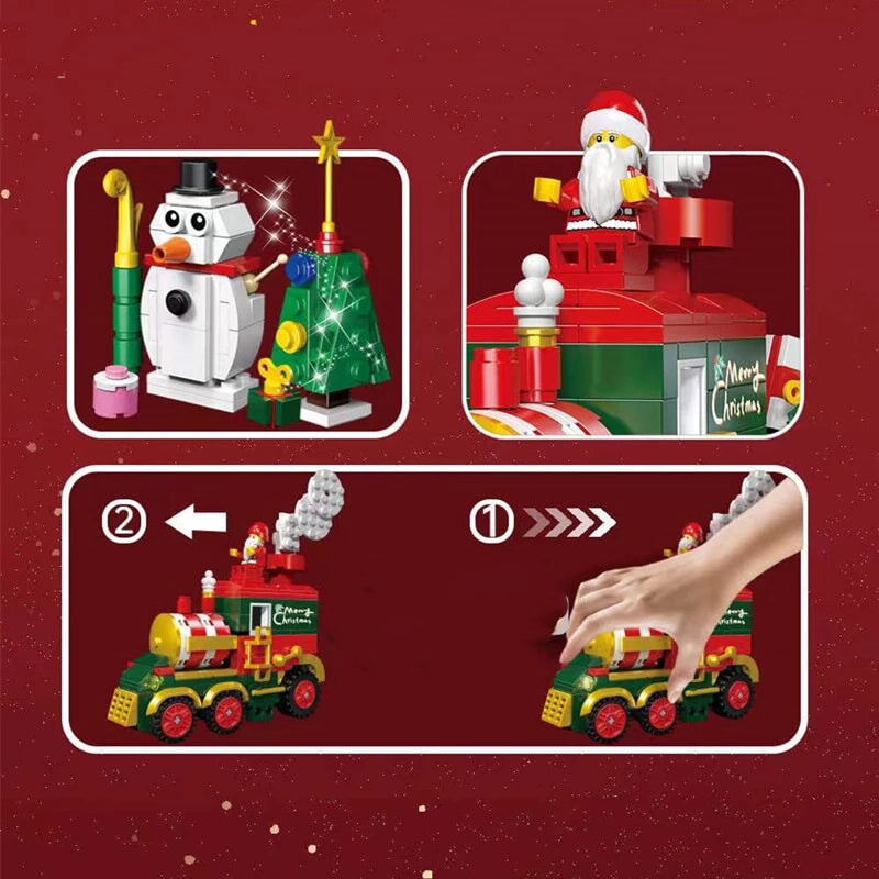 Christmas Train Building Blocks - Kawaiies - Adorable - Cute - Plushies - Plush - Kawaii