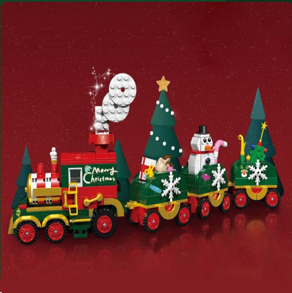 Christmas Train Building Blocks - Kawaiies - Adorable - Cute - Plushies - Plush - Kawaii