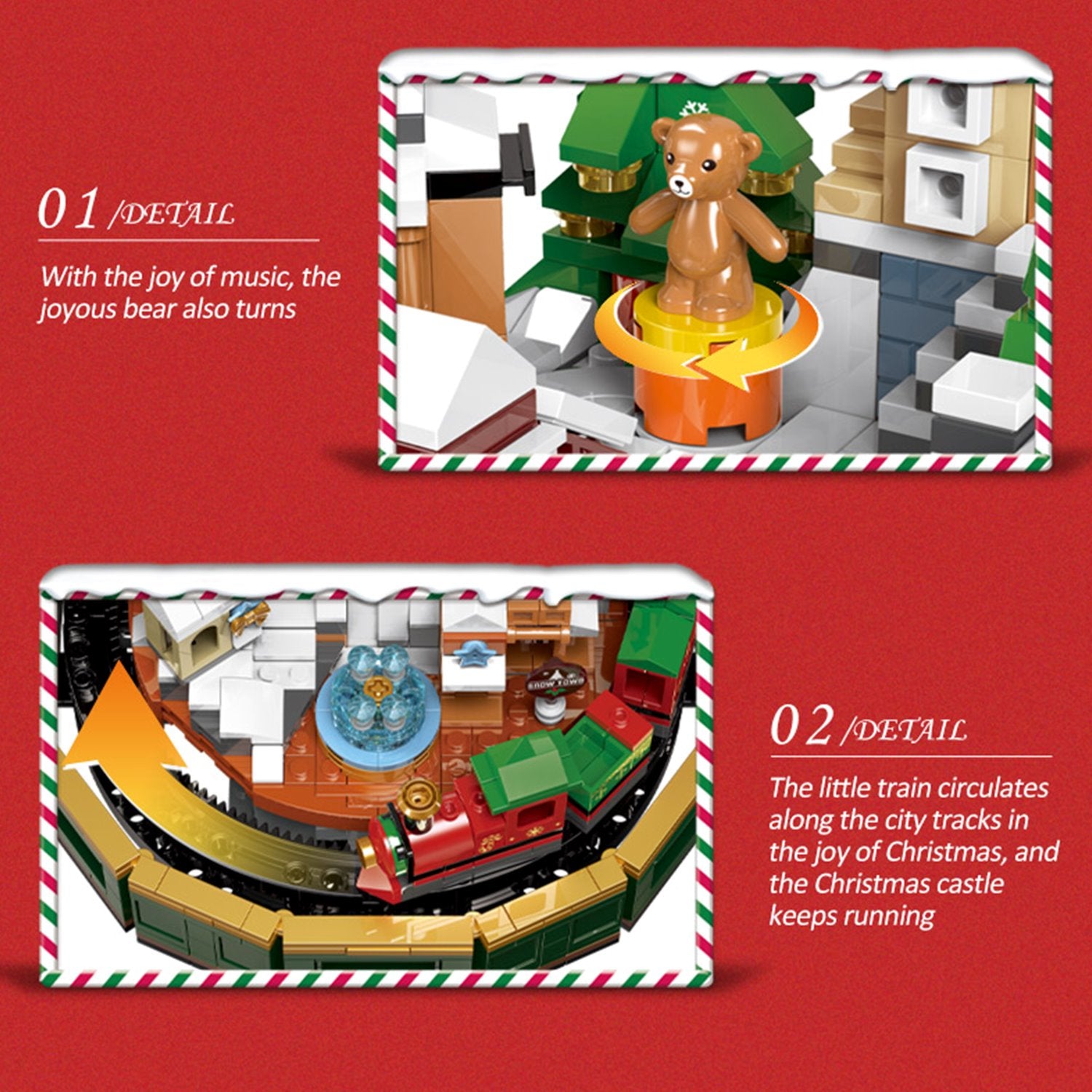 Christmas Village Rotating Mechanics Building Sets - Kawaiies - Adorable - Cute - Plushies - Plush - Kawaii