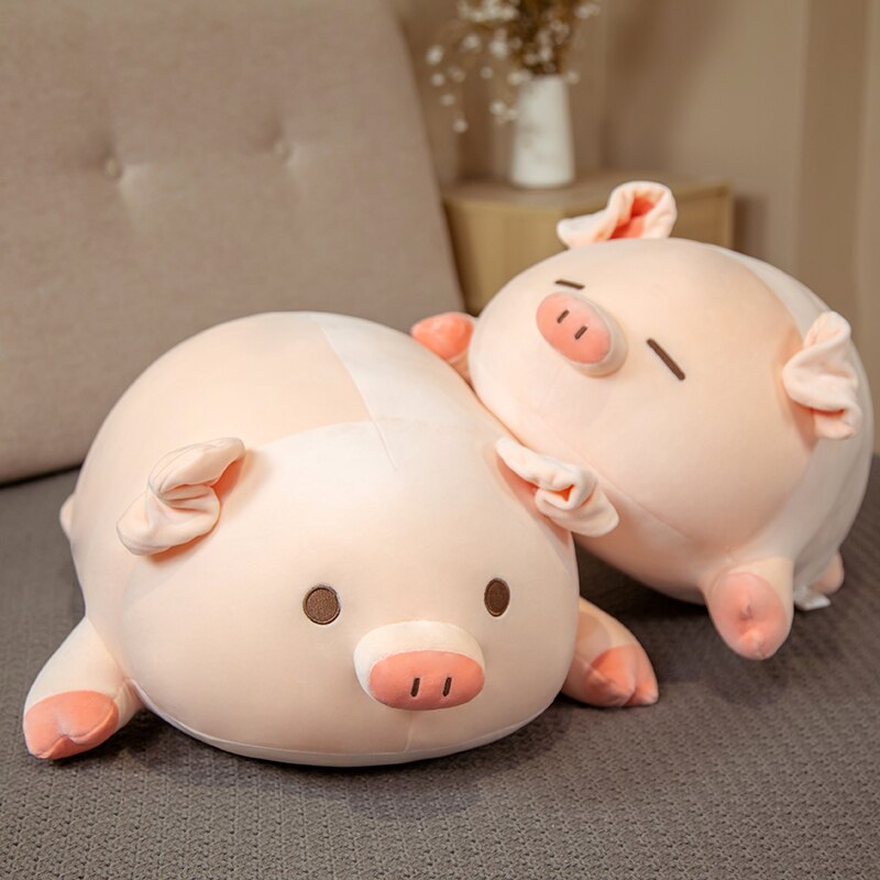 Chubby Chonky Pink Piggy Plushies - Kawaiies - Adorable - Cute - Plushies - Plush - Kawaii