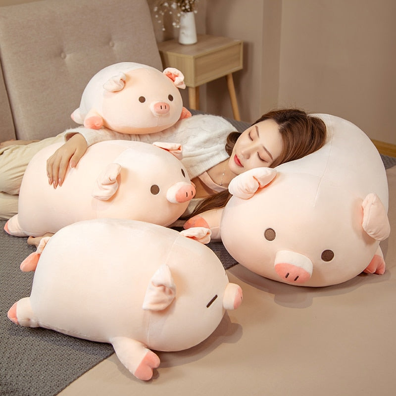 Chubby Chonky Pink Piggy Plushies - Kawaiies - Adorable - Cute - Plushies - Plush - Kawaii