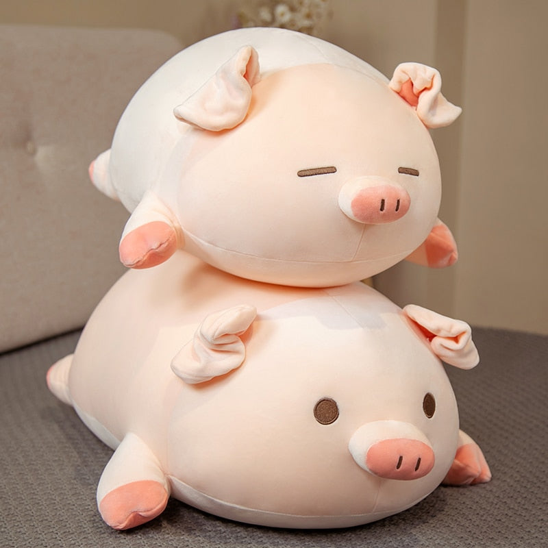Chubby Chonky Pink Piggy Plushies - Kawaiies - Adorable - Cute - Plushies - Plush - Kawaii