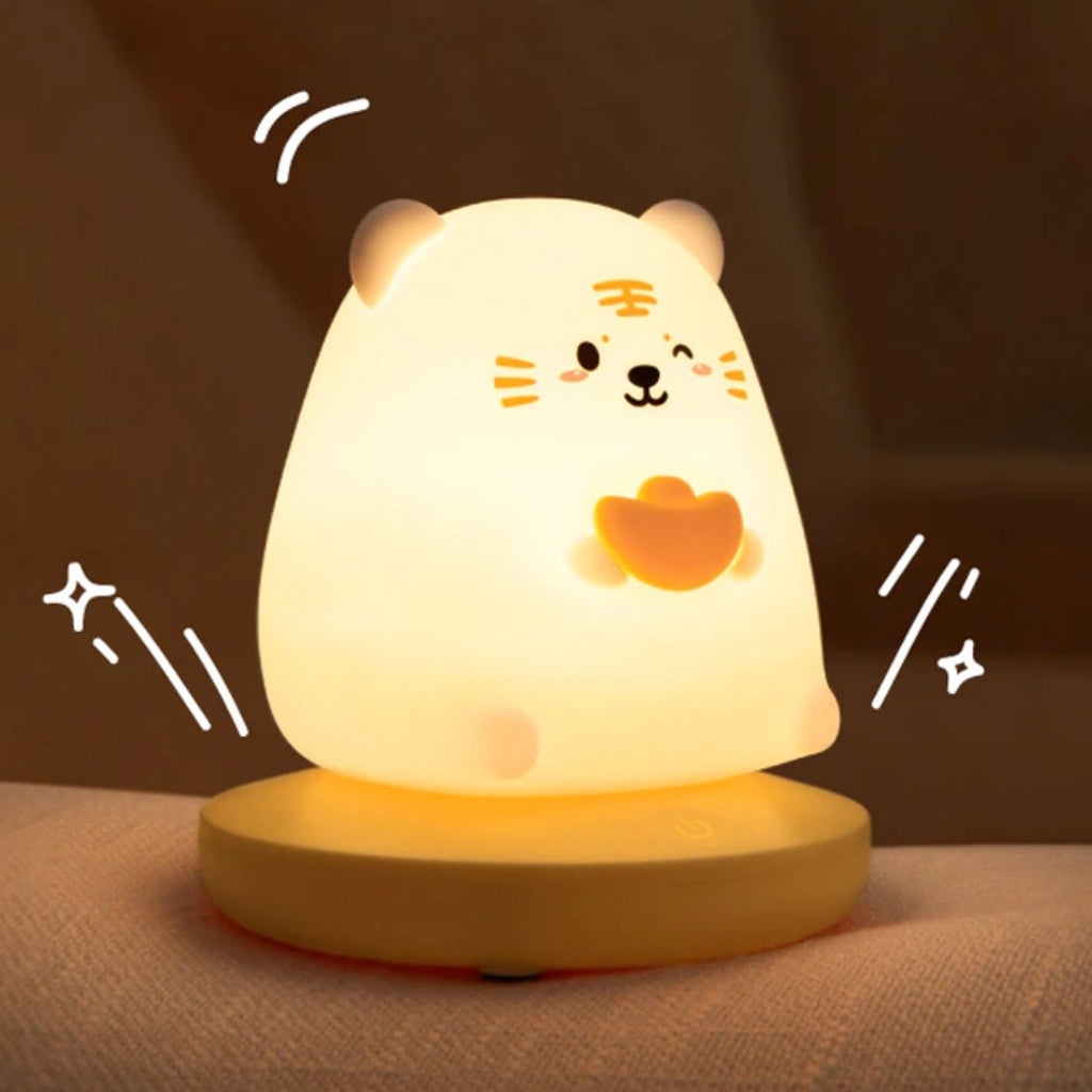 Chubby Kawaii Bunny Panda Pig Tiger LED Night Light Collection - Kawaiies - Adorable - Cute - Plushies - Plush - Kawaii