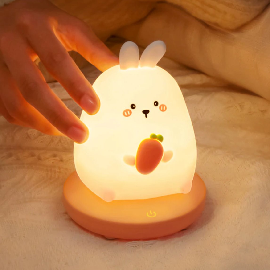 Chubby Kawaii Bunny Panda Pig Tiger LED Night Light Collection – Kawaiies