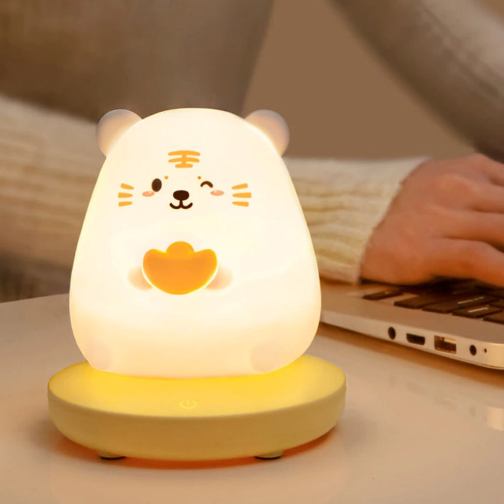 Chubby Kawaii Bunny Panda Pig Tiger LED Night Light Collection - Kawaiies - Adorable - Cute - Plushies - Plush - Kawaii