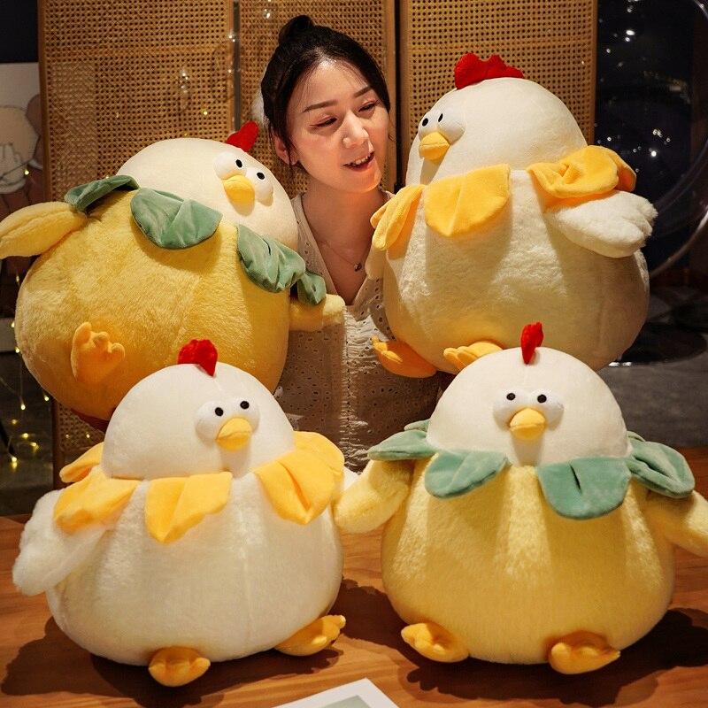 Chubby Round Chicken Plush - Kawaiies - Adorable - Cute - Plushies - Plush - Kawaii