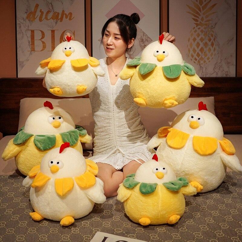 Chubby Round Chicken Plush - Kawaiies - Adorable - Cute - Plushies - Plush - Kawaii