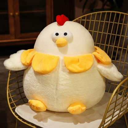 Chubby Round Chicken Plush - Kawaiies - Adorable - Cute - Plushies - Plush - Kawaii