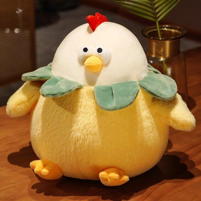 Chubby Round Chicken Plush - Kawaiies - Adorable - Cute - Plushies - Plush - Kawaii