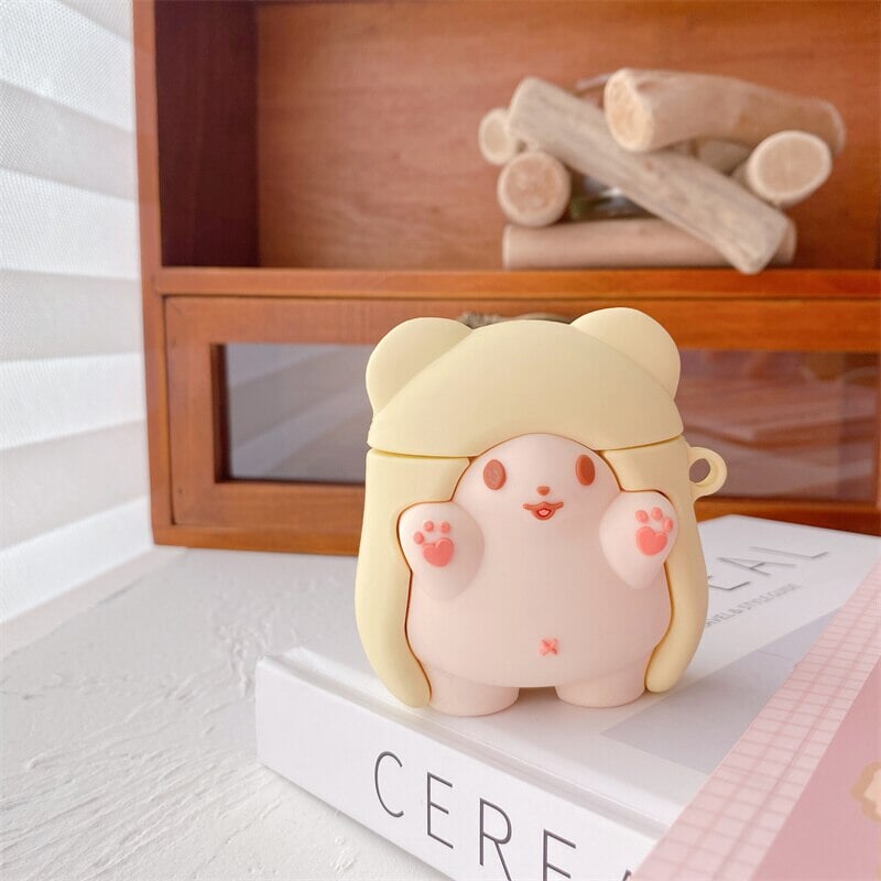 Cloak Bear Airpods Case (1&2&Pro) - Kawaiies - Adorable - Cute - Plushies - Plush - Kawaii