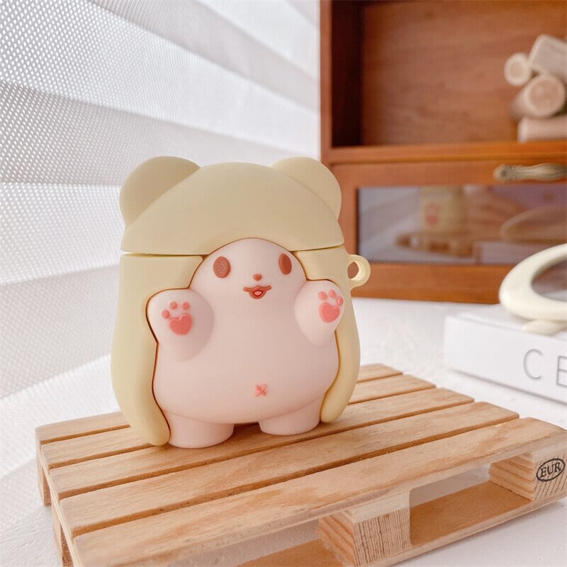 Cloak Bear Airpods Case (1&2&Pro) - Kawaiies - Adorable - Cute - Plushies - Plush - Kawaii