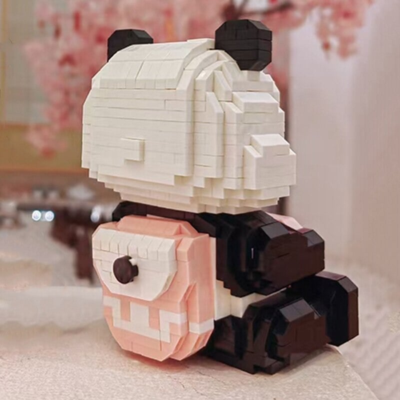 kawaiies-softtoys-plushies-kawaii-plush-Coco and Bobo Pandas in Love LED Nano Building Blocks Build it 