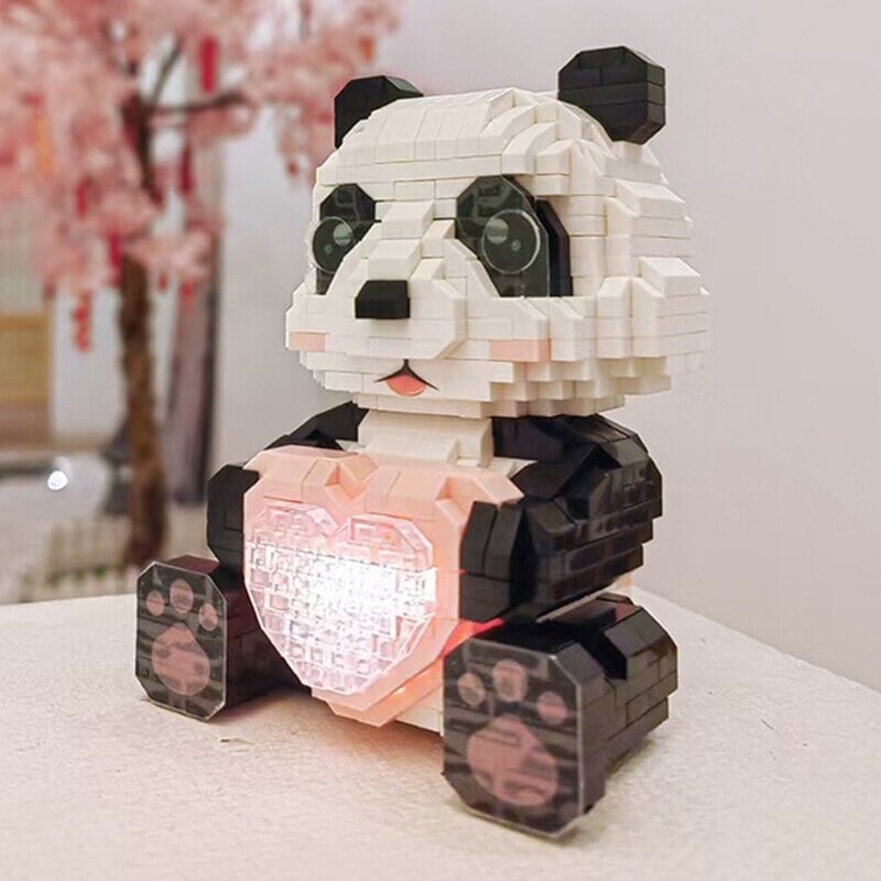 Coco And Bobo Pandas In Love LED Nano Building Blocks - Foto 11