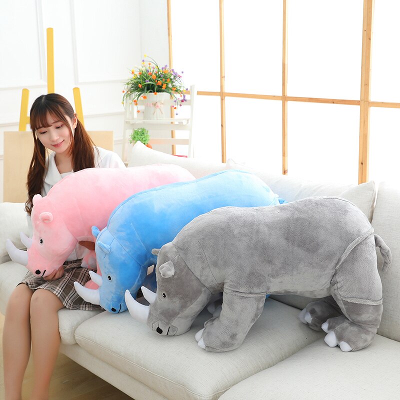 Colorful Cuddly Rhino Plushies - Kawaiies - Adorable - Cute - Plushies - Plush - Kawaii