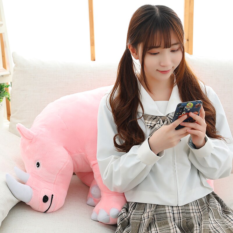 Colorful Cuddly Rhino Plushies - Kawaiies - Adorable - Cute - Plushies - Plush - Kawaii