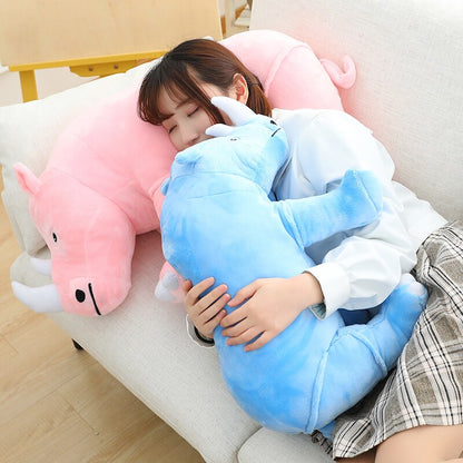 Colorful Cuddly Rhino Plushies - Kawaiies - Adorable - Cute - Plushies - Plush - Kawaii