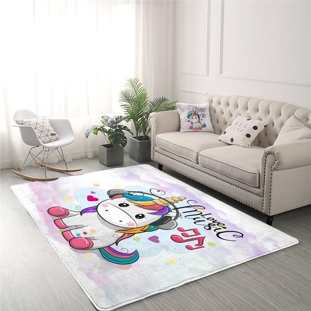 Colorful Unicorn Mat - Kawaiies - Adorable - Cute - Plushies - Plush - Kawaii