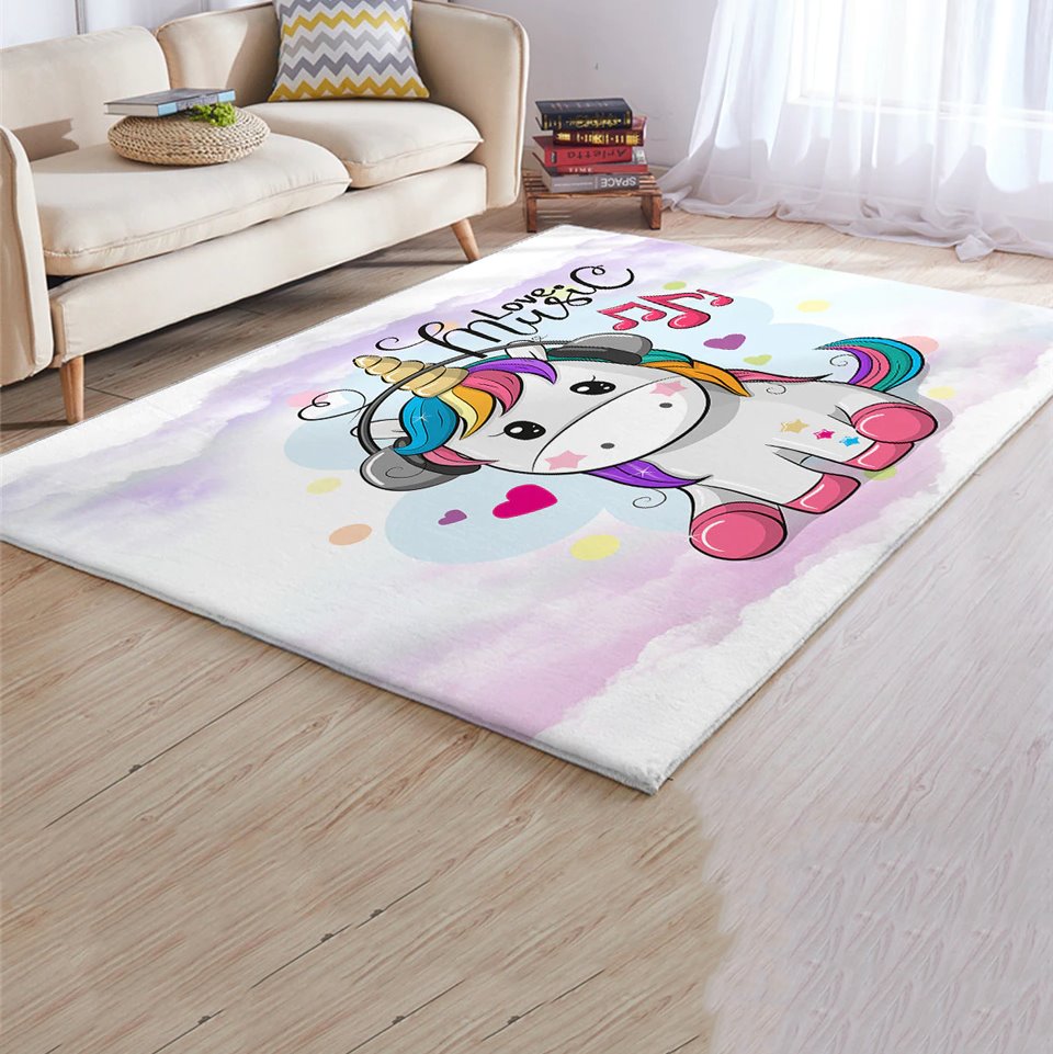 Colorful Unicorn Mat - Kawaiies - Adorable - Cute - Plushies - Plush - Kawaii