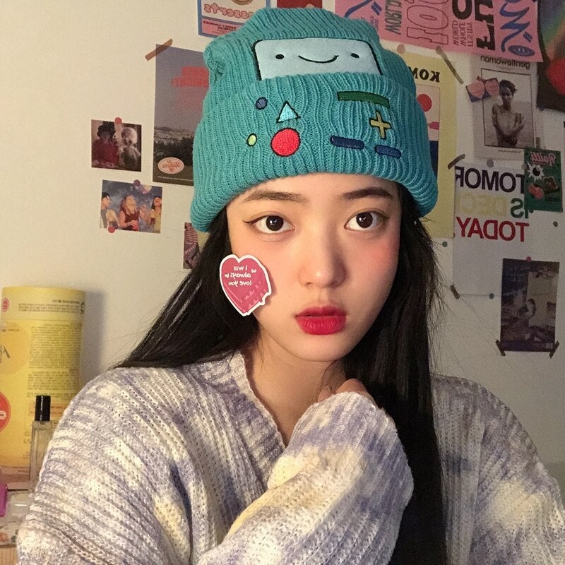 Colourful BMO Robot Beanie Hat - Kawaiies - Adorable - Cute - Plushies - Plush - Kawaii