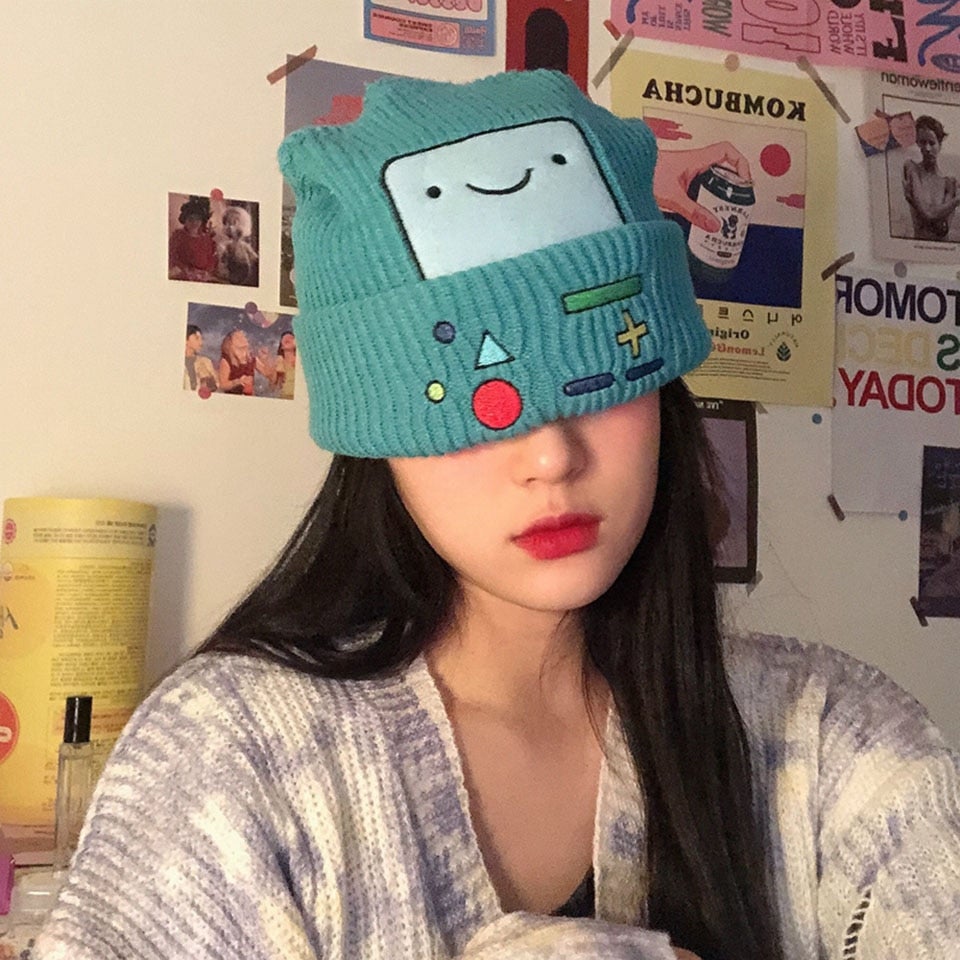 Colourful BMO Robot Beanie Hat - Kawaiies - Adorable - Cute - Plushies - Plush - Kawaii