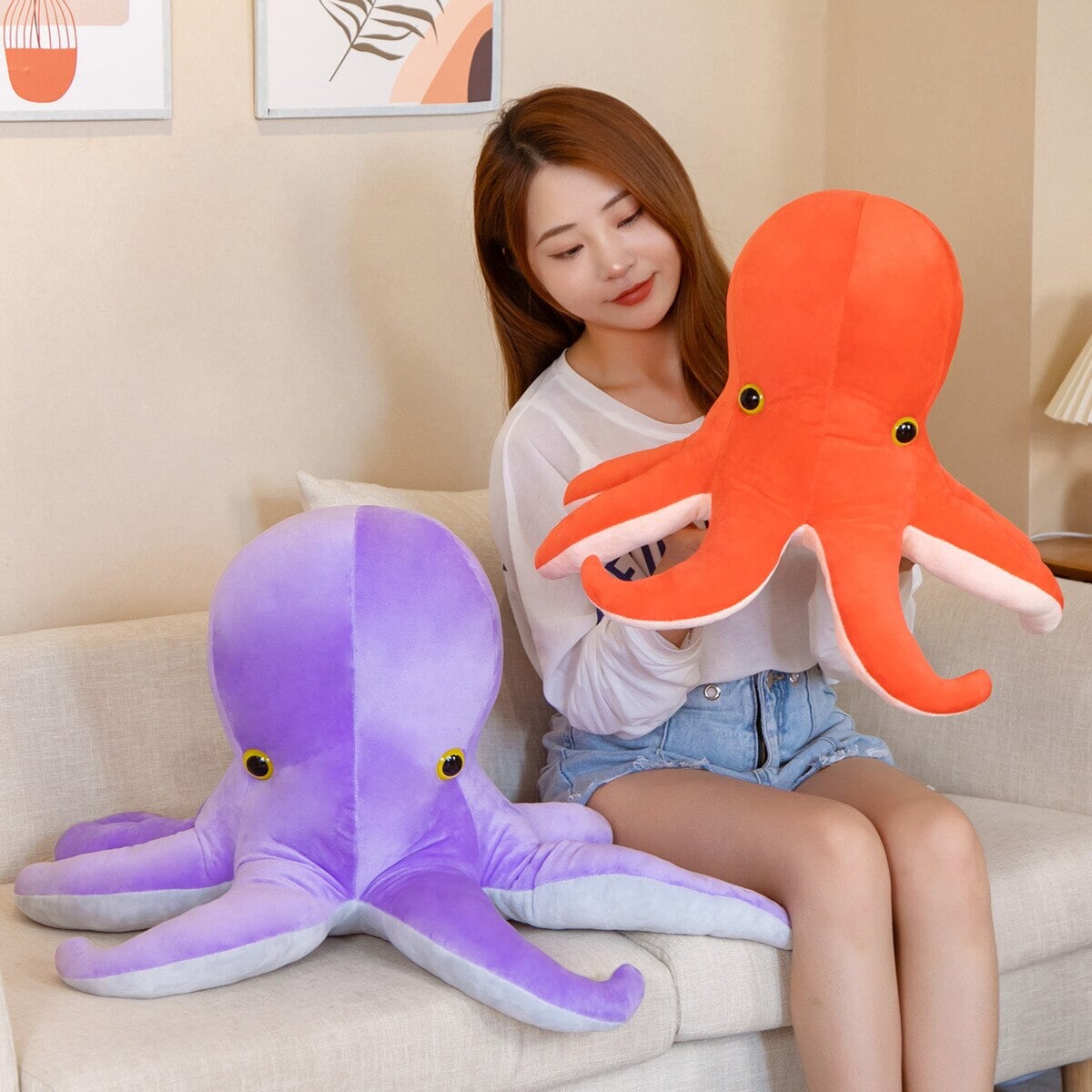 Cute squid plush shop