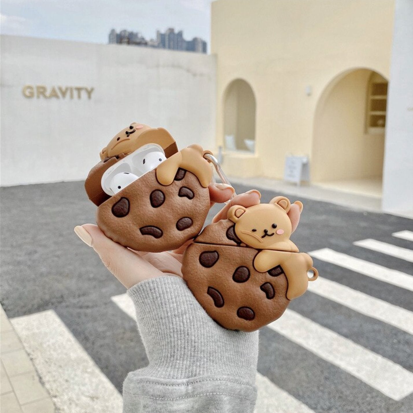 Cookie Bear Airpods Case (1&2&Pro) - Kawaiies - Adorable - Cute - Plushies - Plush - Kawaii