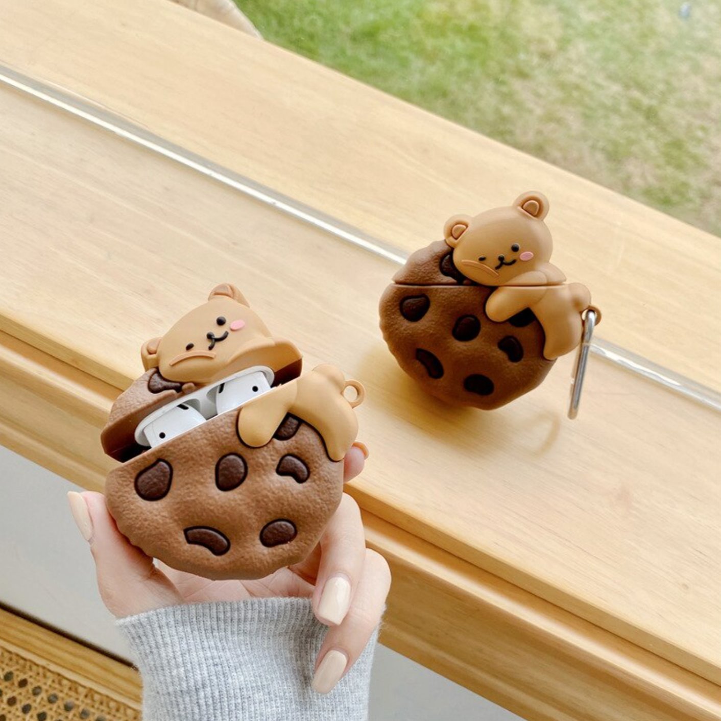 Cookie Bear Airpods Case (1&2&Pro) - Kawaiies - Adorable - Cute - Plushies - Plush - Kawaii