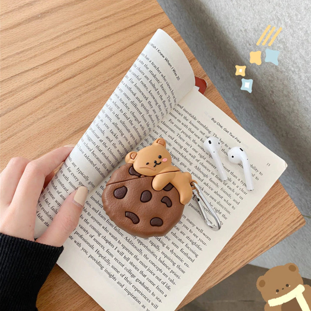Cookie Bear Airpods Case (1&2&Pro) - Kawaiies - Adorable - Cute - Plushies - Plush - Kawaii