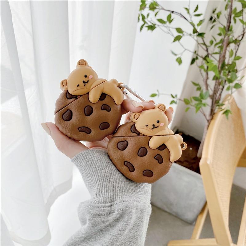 Cookie Bear Airpods Case (1&2&Pro) - Kawaiies - Adorable - Cute - Plushies - Plush - Kawaii