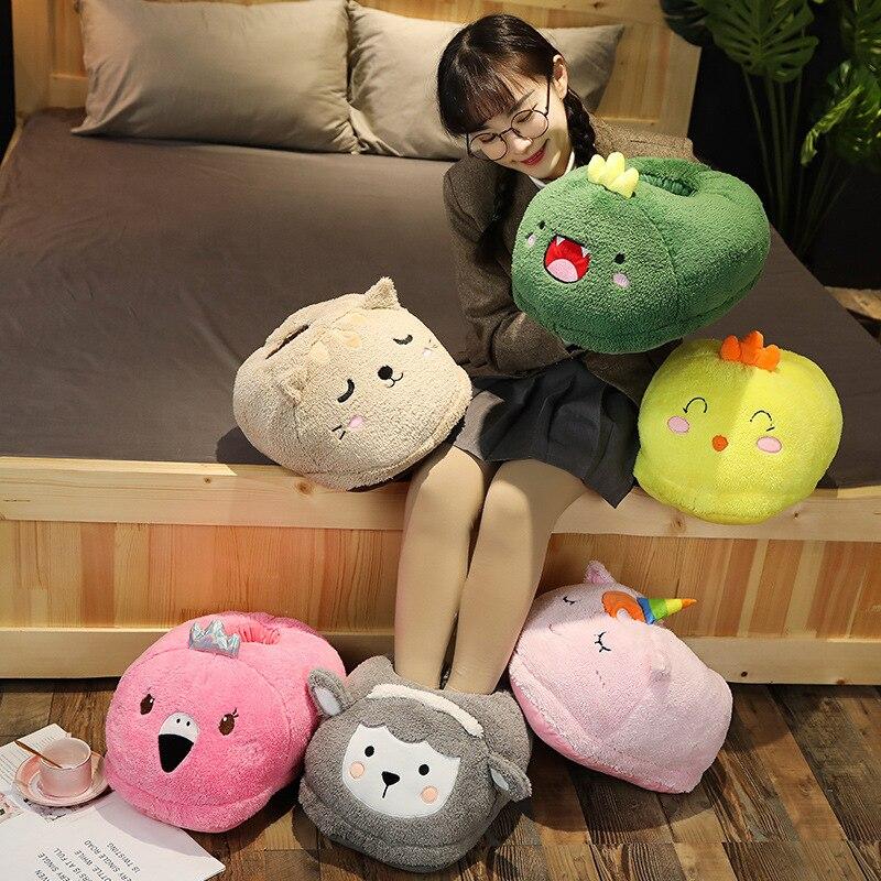 Cosy 2-in-1 Animal Plush Slipper - Kawaiies - Adorable - Cute - Plushies - Plush - Kawaii