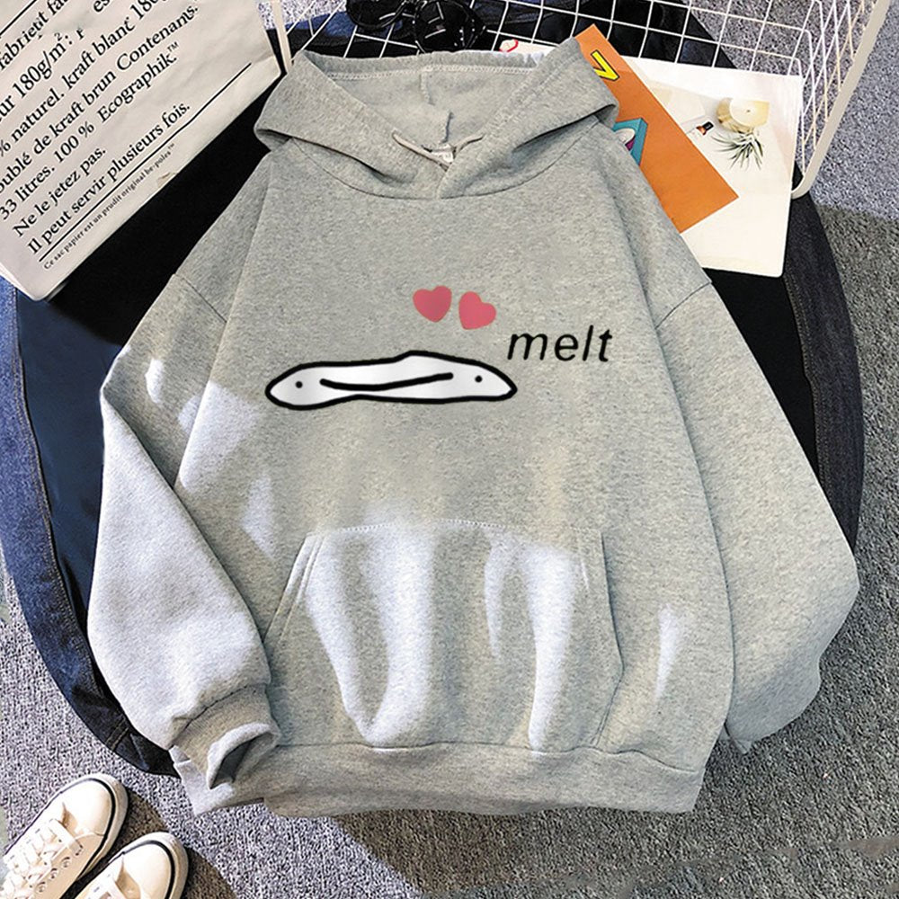 Cute Anime Melting Heart Hoodie - Kawaiies - Adorable - Cute - Plushies - Plush - Kawaii