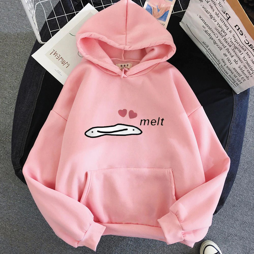 Cute Anime Melting Heart Hoodie - Kawaiies - Adorable - Cute - Plushies - Plush - Kawaii