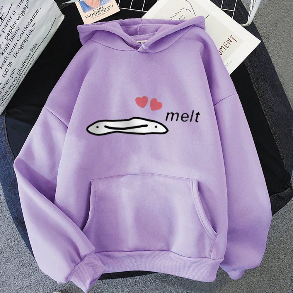 Cute Anime Melting Heart Hoodie - Kawaiies - Adorable - Cute - Plushies - Plush - Kawaii