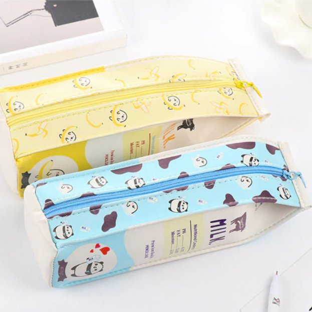 Cute Carton Milk Pencil Case - Kawaiies - Adorable - Cute - Plushies - Plush - Kawaii