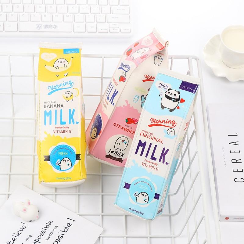 Cute Carton Milk Pencil Case - Kawaiies - Adorable - Cute - Plushies - Plush - Kawaii