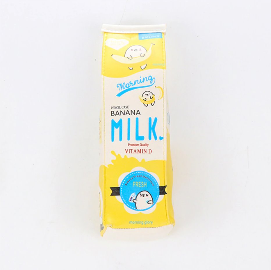 Cute Carton Milk Pencil Case - Kawaiies - Adorable - Cute - Plushies - Plush - Kawaii