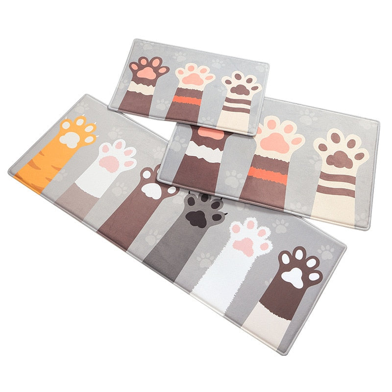 Cute Cartoon Cat Long Thick Absorbent Non-slip Mat - Kawaiies - Adorable - Cute - Plushies - Plush - Kawaii