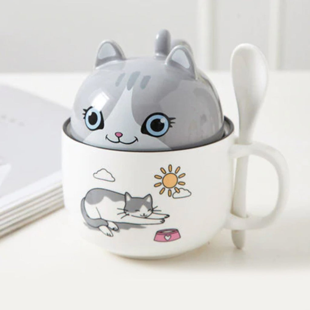 Cute Cartoon Ceramic Cat Cup | LIMITED STOCK - Kawaiies - Adorable - Cute - Plushies - Plush - Kawaii