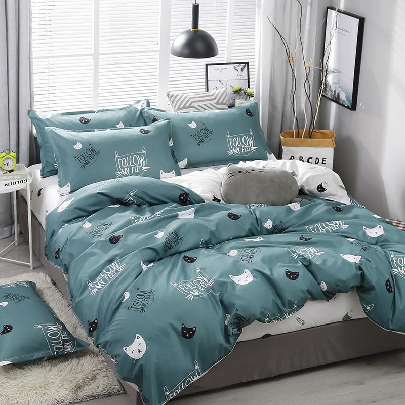 Cute Cat Print Bedding Set - Kawaiies - Adorable - Cute - Plushies - Plush - Kawaii